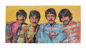 Thumbnail of The Beatles a rare autographed 'Sgt. Pepper's Lonely Hearts Club Band' album, signed on the gatefold sleeve by John Lennon, Paul McCartney George Harrison and Ringo Starr later, 1967, Parlophone PMC 7027, image 1
