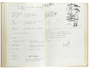 Thumbnail of Star Wars Episode IV - A New Hope John Mollo's personal sketchbook Notes & Sketches 1, a custom bound volume containing important and detailed working sketches and costume designs for many of the characters from the film Star Wars, together with production diary entries, meeting notes, time-lines and costume descriptions, the majority in black ink, some with colour; additionally the volume contains working for numerous military uniform designs for books, commercials and additional projects Mollo worked on during this time frame, Lucasfilm / Twentieth Century Fox, April 1975 - July 1976, image 43