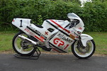 Thumbnail of Believed twice winner of the Suzuka 4 Hours Endurance Road Race (Novice Class), 1987 Yoshimura Suzuki GSX-R400 Racing Motorcycle Frame no. GK71F-100038 Engine no. K706-100090 image 1