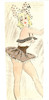 Thumbnail of Ronald Cobb (British, 1907-1977) Group of six original costume designs for Murray's Cabaret Club showgirls in brown and white farm girl playsuits, 1951, 6 image 8