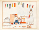 Thumbnail of An album of sixty paintings depicting Sikh rulers, monuments, and tradespeople Punjab, probably Lahore, circa 1840-60 image 6