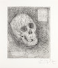 Thumbnail of Damien Hirst (British, born 1965) Happy Christmas (Skull) Etching printed with tone, 2006, on wove, signed and dedicated 'for Loic' in pencil, from the edition of an unknown size, with full margins, 500 x 405mm (19 3/8 x 16in)(SH) image 1