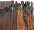 Thumbnail of El Anatsui (Ghanaian, born 1944) Grandma's Cloth Series, 1993 76 x 130 x 2cm (29 15/16 x 51 3/16 x 13/16in). (in 14 pieces) image 3