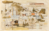Thumbnail of John Piper C.H. (British, 1903-1992) Mere, Somerset (Executed circa 1957) image 1