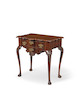 Thumbnail of A fine Dutch mid-18th century walnut and burr-walnut lowboy image 2
