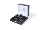 Thumbnail of A Montblanc Meisterstück 149 black and gold fountain pen and ink set (2) image 1