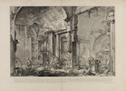 Thumbnail of Giovanni Battista Piranesi (Italian, 1720-1778) A Collection of Eight Etchings Six plates, from Vedute di Roma Veduta dell'Anfiteatro Flavio, detto il Colosseo (Hind 57; Wilton-Ely 191), 1757, first state (of four); Avanzi della Villa di Mecenate a Tivoli (H.65), 1763, first state (of three); Veduta del Tempio di Giove Tonante (H.44; W-E.182), 1756, second state (of six); Veduta del Mausoleo d'Elio Adriano (H.30; W-E.170), 1754, first state (of four); Veduta del Mausoleo di Antonino e Faustina in Campo Vaccino (H.49; W-E.163), 1758, third state (of six); Veduta dell'Arco di Tito (H.98) 1771, first state (of four); together with Two plates, from Antichità Romane Veduta del sepolcro della famiglia Plauzia (W-E.432), 1756; Veduta di altra parte della Camera Sepolcrale di L. Arrunzio (W-E.367), 1756, all on heavy laid paper, five plates with double ring fleur-de-lis watermark (H.3)Sheet 548 x 785mm (21 5/8 x 30 7/8in)(and smaller)(8) image 8
