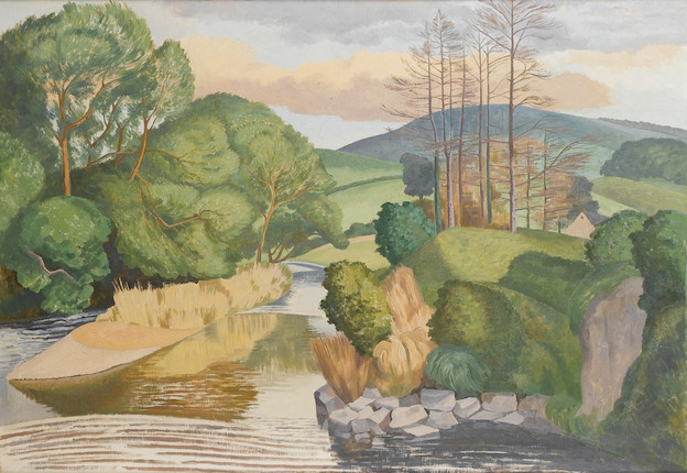 Bonhams : John Nash R.A. (British, 1893-1977) View at Pistyll Rhayader ...