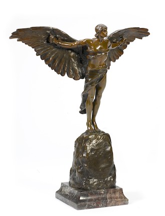 Bonhams : 'La Conqueste de L'Air', by Georges Colin, French, circa 1911,