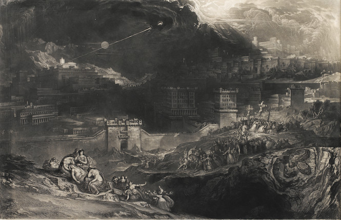 Bonhams : John Martin (British, 1789-1854) The Crucifixion Mezzotint ...