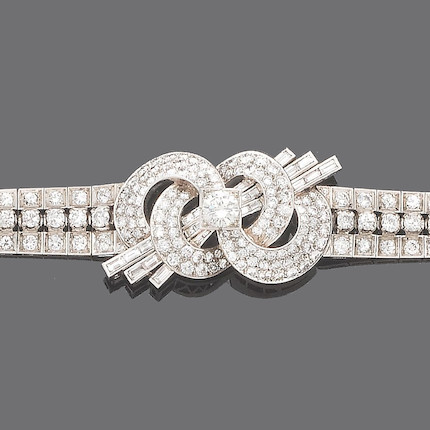 A diamond bracelet, image 1