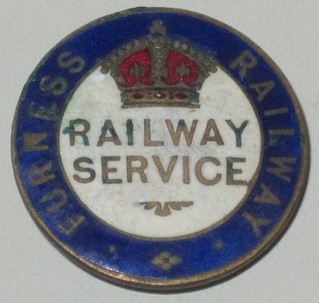 Bonhams : Furness Railway WWI Railway Service badge