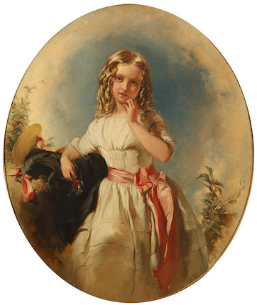 Bonhams : British School (mid 19th Century) Portrait of Emily Jane ...