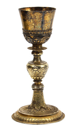 Bonhams : An 18th century Continental gilt metal chalice