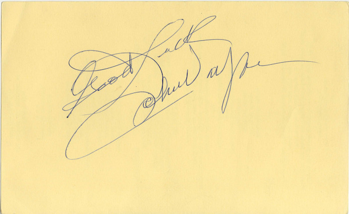 Bonhams : An exceptionally large John Wayne autograph,