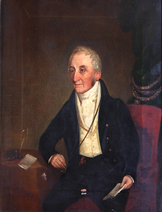 Bonhams British School (circa 1830) Portrait of Henry Fourdrinier
