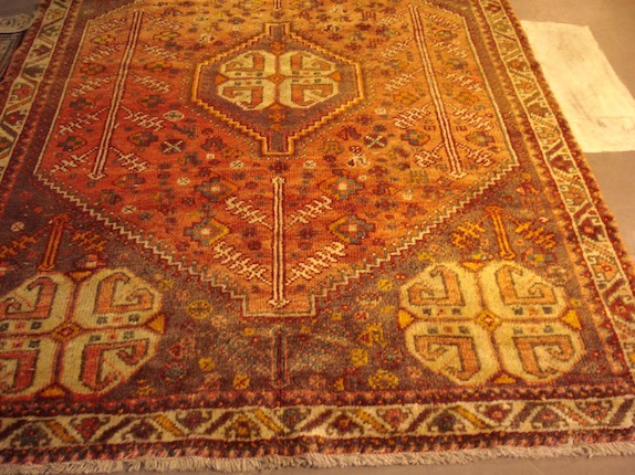 Bonhams A Shiraz Rug South West Persia 266cm X 174cm