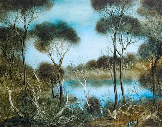 Bonhams : Kevin Charles (Pro) Hart (Australian, 1928-2006) Swamp with birds