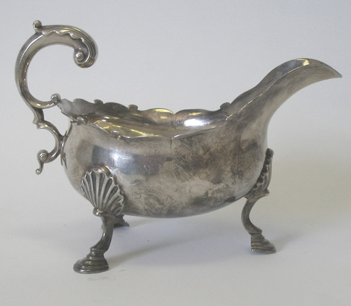 Bonhams : An early George III silver sauceboat, by William Grundy ...