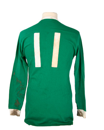 Bonhams : George Best match-worn No.11 international shirt