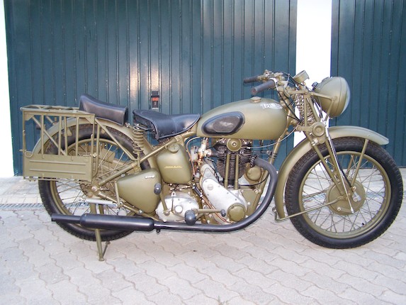 Bonhams : 1942 343cc 3HW Military Motorcycle Frame no. Engine 50853