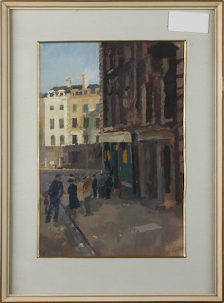 Bonhams : John Linfield (British, born 1930) Wolverhampton street scene