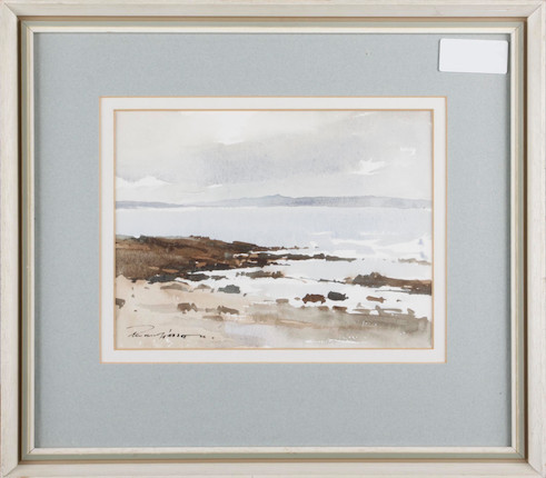 Bonhams : Edward Wesson (British, 1910-1983) Coastal scene