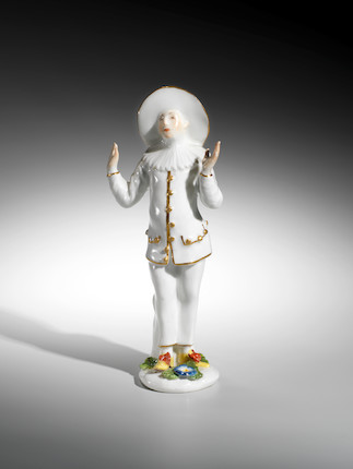 Bonhams : A Meissen figure of Pierrot from the Duke of Weissenfels ...