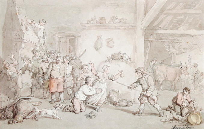 Bonhams : Thomas Rowlandson (British, 1756-1827) Under siege