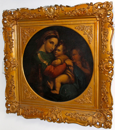 Bonhams : After Raphaël (Raphaël Urbinas Sanzio) Madonna della Sedia ...