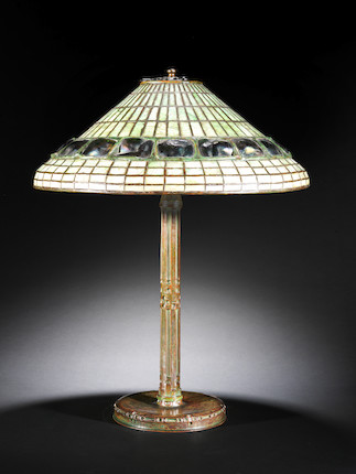 Bonhams : Tiffany Studios A Leaded Glass, Turtleback Tile and Bronze ...