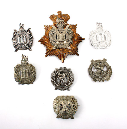 Bonhams : A King's Own Scottish Borderers other rank helmet plate