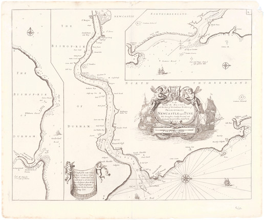 Bonhams : TYNE and HUMBER COLLINS (GREENVILLE) A Chart of the Tyne ...