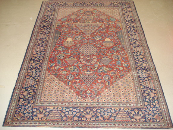 Bonhams A Kashan Prayer Rug Central Persia 210cm X 135cm