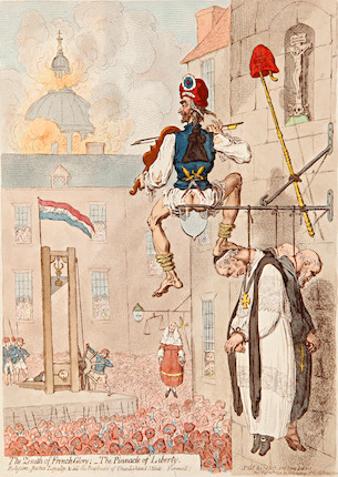 Bonhams : James Gillray (British, 1757-1815) The Zenith of French Glory ...