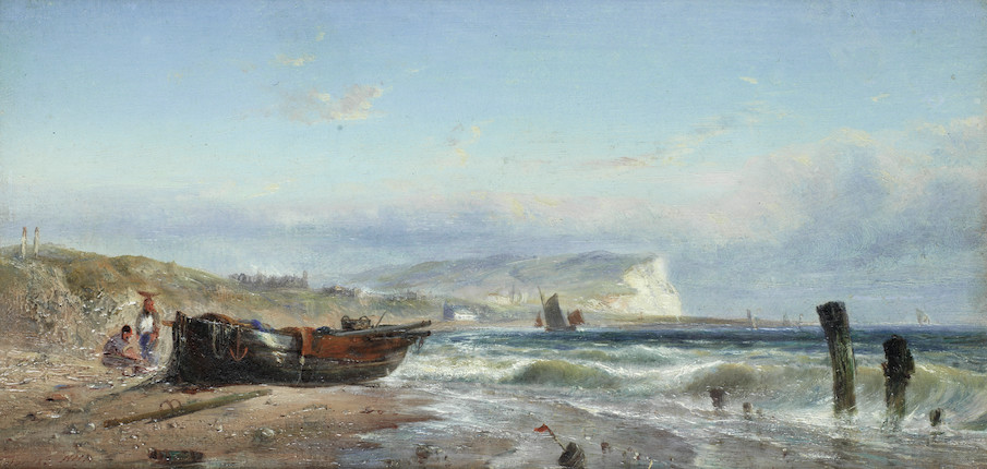 Bonhams : Edwin Hayes (Irish, 1820-1904) Low tide