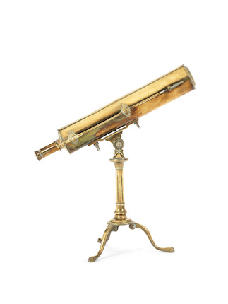 Bonhams : A 2-inch brass refracting converted from reflecting telescope ...