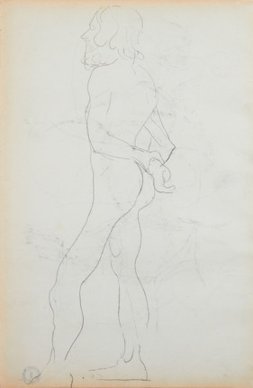 Albert  Marquet (1875-1947) Extrait du carnet de croquis (recto); Nu (verso) 22 x 33.5cm (8 11/16 x 13 3/16in). image 2
