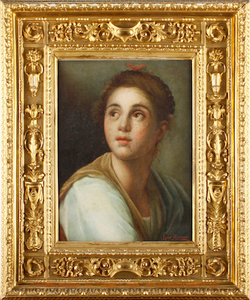 Bonhams : Lucio Marcucci (Italian) Portrait of a lady