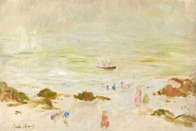 Berthe Morisot Plage de la Comtesse dans la brume image 1