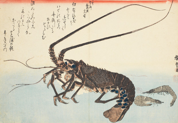 Bonhams : Ando Hiroshige (1797-1858) and after Hokusai Mid and late ...