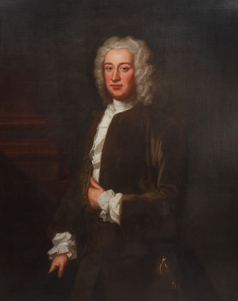 Bonhams : English School, 18th Century Portrait of a gentleman, three ...