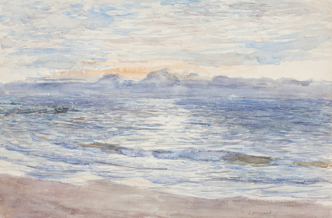 Bonhams : William McTaggart, RSA RSW (British, 1835-1910) Sunset ...