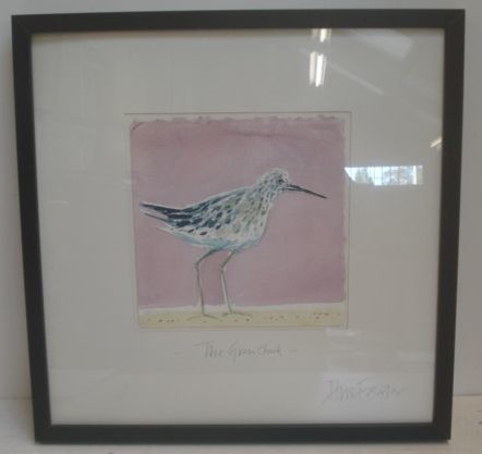 Bonhams : Hugh Fairfax (1958 - ) The Greenshank, watercolour with pen ...