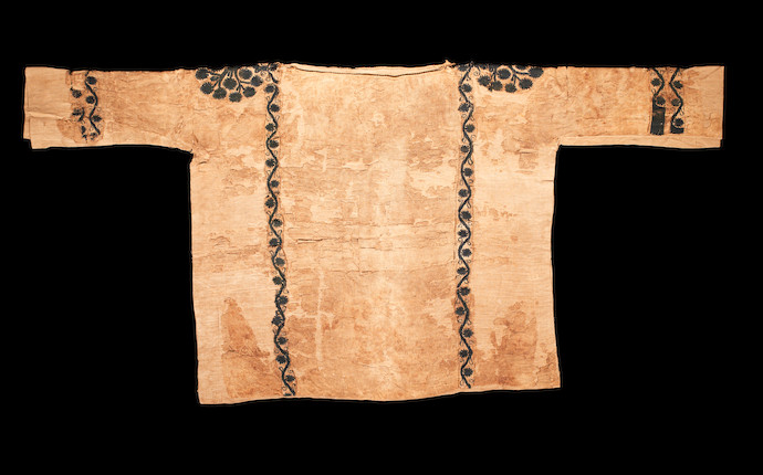 Bonhams : A Coptic linen and wool textile fragmentary child's tunic