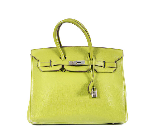 Hermes Birkin Bag Togo Leather Palladium Hardware In Yellow