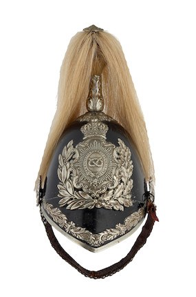 Bonhams : Staffordshire Yeomanry Cavalry Trooper's Helmet c. 1850 - 1894