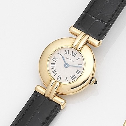 Cartier. An 18ct gold quartz wristwatchMust de Cartier, Case No.810921083, Circa 1988 image 1