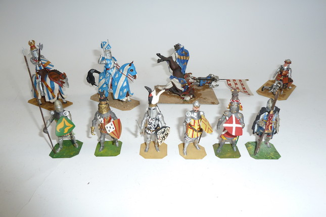 Bonhams : Charles Stadden 54mm models of C15 Medieval Knights 37