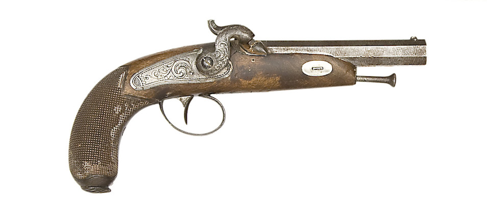 Bonhams : A Pair Of Liège 50-Bore Percussion Pistols, And A 54-Bore ...